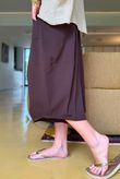 Oscar Pleat Culotte Chocolate